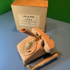 Vintage Tel-A-Pen Rotary Telephone Desk Pen H...