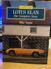 LOTUS ELAN , THE COMPLETE STORY , HARDBACK , 1990 , BY MIKE TAYLOR , LOW PRICE