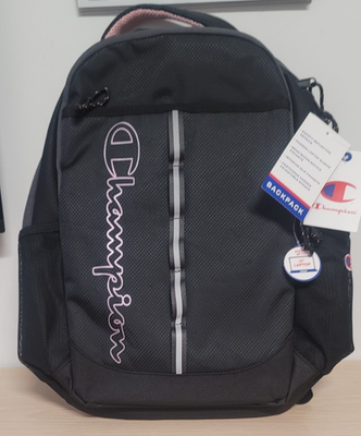 Champion Center Backpack - Black/Pink | eBay display picture 3
