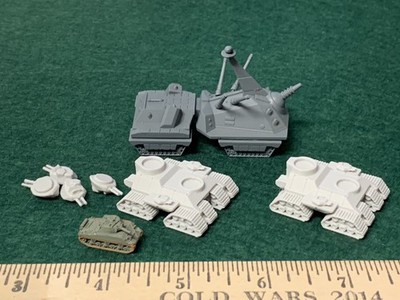 6mm  Canid Heavy Tank,  2 pack  Inspired by BOLO , Ogre, Battletech - Sci-Fi