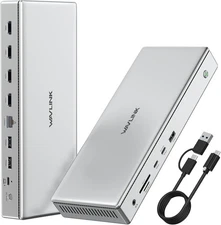 Wavlink 75PD1 Universal 10G Quad HDMI 4K Docking Station Mac & Win WL-UG75PD1-4H