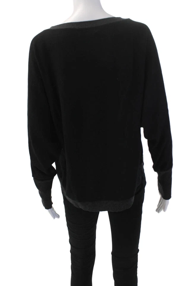 Suéter Michael Stars Mujer Lana Dobladillo Redondeado Manga Dolman Negro Talla M Foto 3 de 4