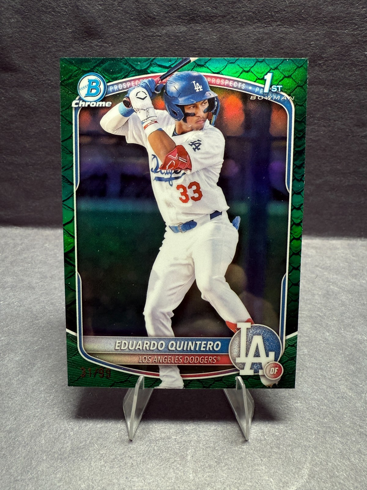 2025 Bowman Chrome - Eduardo Quintero 1st Bowman #BCP-115 Green Reptilian 31/99