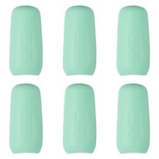 6 Pcs Silicone Bottle Covers for Travel Essentials, Green