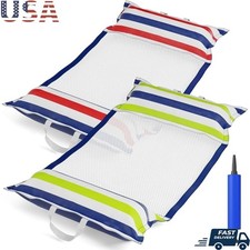 4-in-1 Pool Float Hammock Water Drifter Raft Lounge Chair Adult Relaxation New
