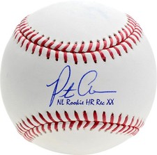 Pete Alonso New York Mets Autographed Baseball with 