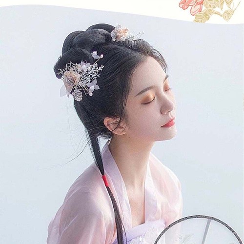 Accessories Twist Braid Bun Hanfu Braided Chignon Fairy Wig Bag Retro Hair Pad - Picture 8 of 11