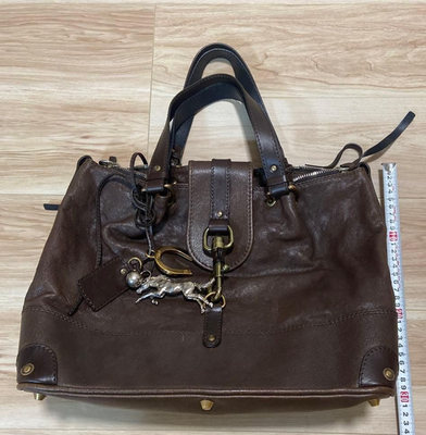 Chloe Kerala Charm Shoulder Bag Handbag Tote Bag Dark Brown
