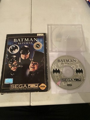 Batman Returns (Sega CD, 1993) Boxed No Manual W/Protector