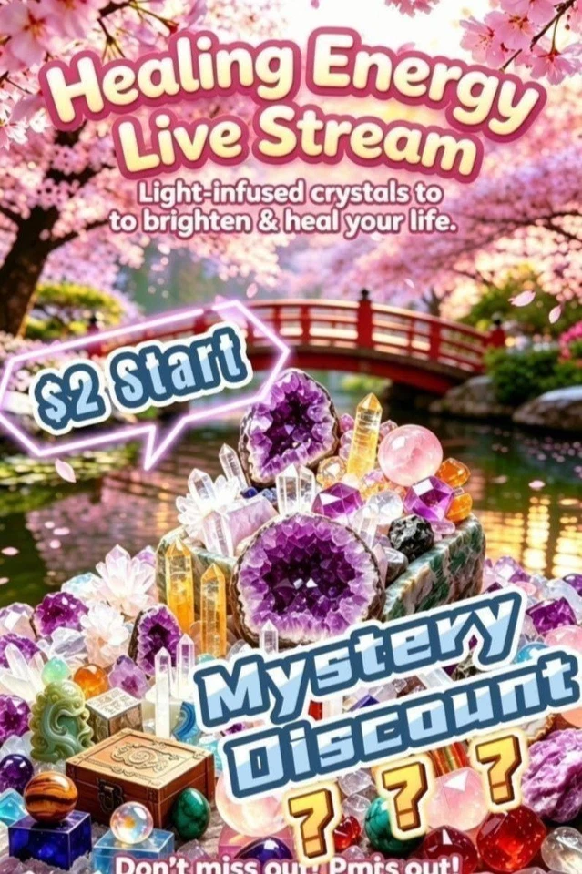 FSVW ✨ Live: Unveiling Rare Energy Crystals | Starts $2 | Free Shipping✈️