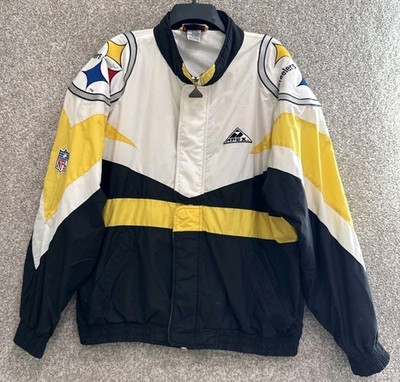 Vintage Apex One NFL Pro Line Mens XL Pittsburgh Steelers Full Zip Jacket