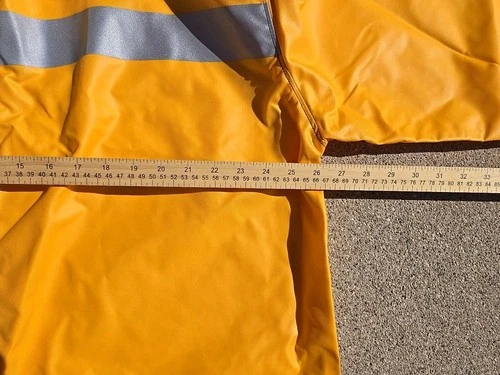 Heavy Weight Hi-Vis Reflective Slicker Jacket (Yellow) Made In USA, NWOT 🔥  image 10