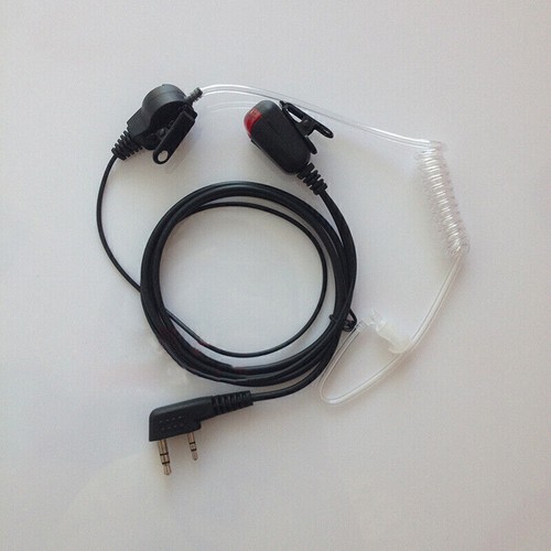 2 Pin Walkie Talkie Earphone For Kenwood Baofeng Acoustic Tube Headset K Plug - Picture 4 of 9