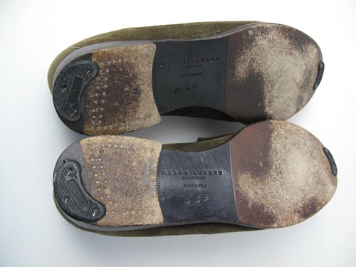 Ralph Lauren Purple Label Damengröße 8,5 B Halbschuhe Schuhe hergestellt in Italien grün - Bild 10 von 13