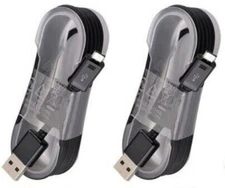 2x Black Micro USB Cable 5FT Fast Charger for Samsung Galaxy LG Amazon Kindle