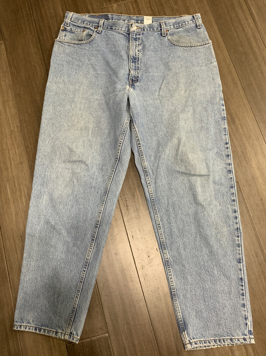 Vintage Levis 560 Mens Size 40x32 Loose Fit Tapered Leg Blue Denim