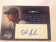 Josh Smoker 2007 Tristar Prospects Plus Farm Hands Auto Rookie Card RC #FH-JS3