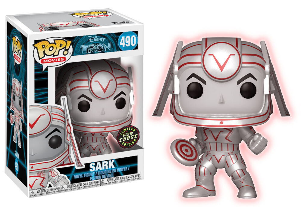 G1 Funko Pop Movies SARK Tron GITD Glow Vinyl Figure 490