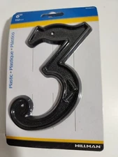 The Hillman Group 844043 6-Inch Plastic House, Number 3 New & Sealed