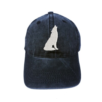 Cappello Baseball Unisex Vintage Con Lupo, Grigio, Regolabile, 100% Cotone - Foto 3