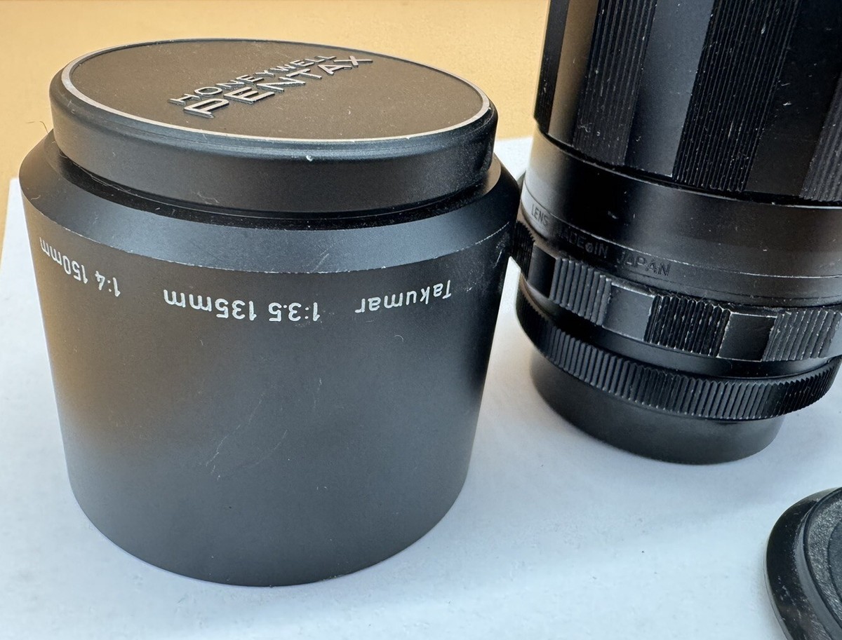Asahi Super Takumar 135mm f/3.5 M42 mount Pentax with Hood