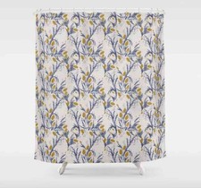 Cortina de Ducha FRENCH LINEN THISTLE BY HOLLI ZOLLINGER (71 x 74) NUEVA