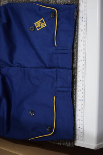 Cub Scout YOUTH M 10 Chino Khaki Blue Pants 27x24 Vintage 1960s G391 - Picture 2 of 8