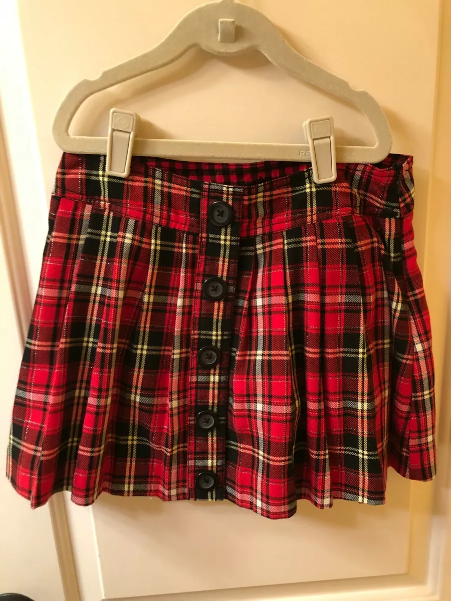 Plaid top skirt justice