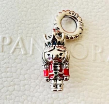 Pandora Festive Nutcracker Christmas 2022 Charm #792331C01 +Tag +FREE Gift Box