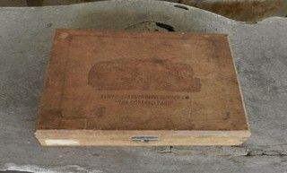 Antique KUNTZ STERNENBERG LUMBER CO. Austin Texas Advertising Wooden Cigar Box