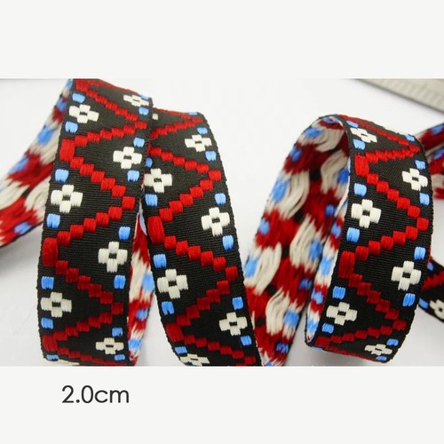Jacquard Trim Braid or Embroidered Ribbon Craft Sewing Retro Boho Ethnic Scandi - Picture 98 of 276