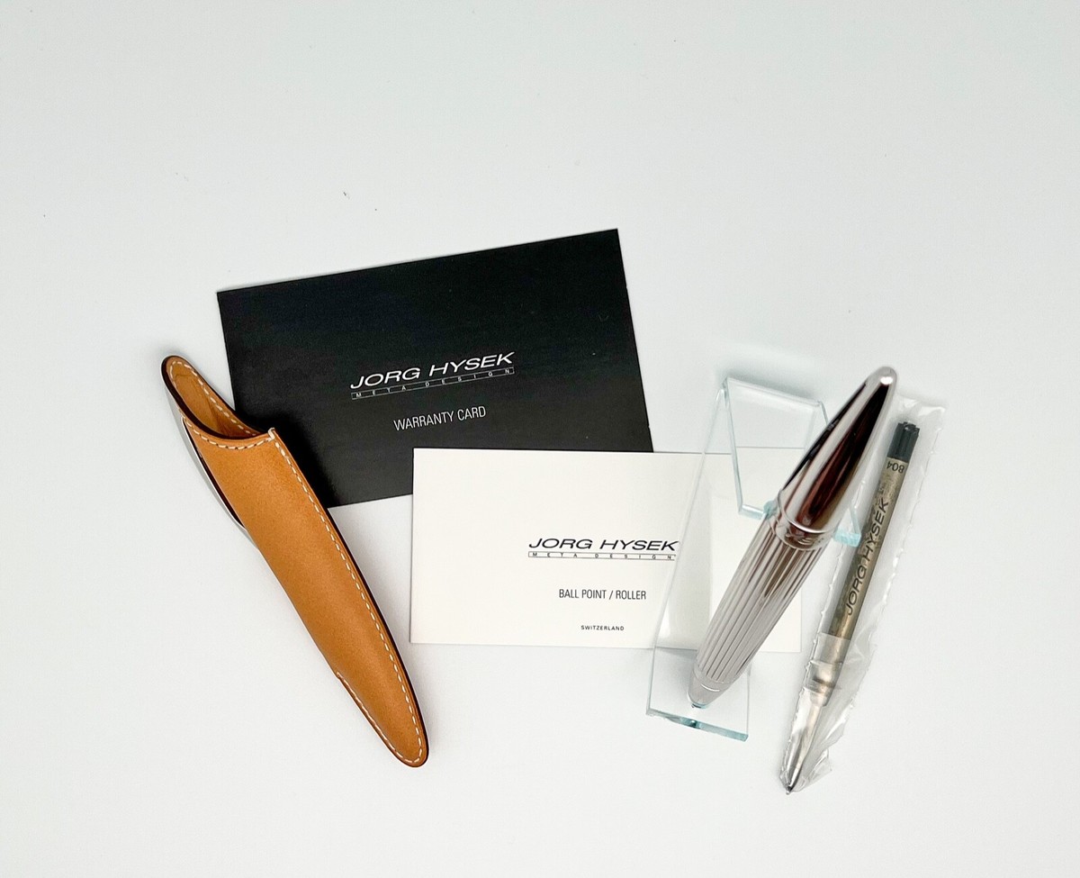 Jorg Hysek Silver Palladium Rollerball/Ballpoint Pen W/Natural