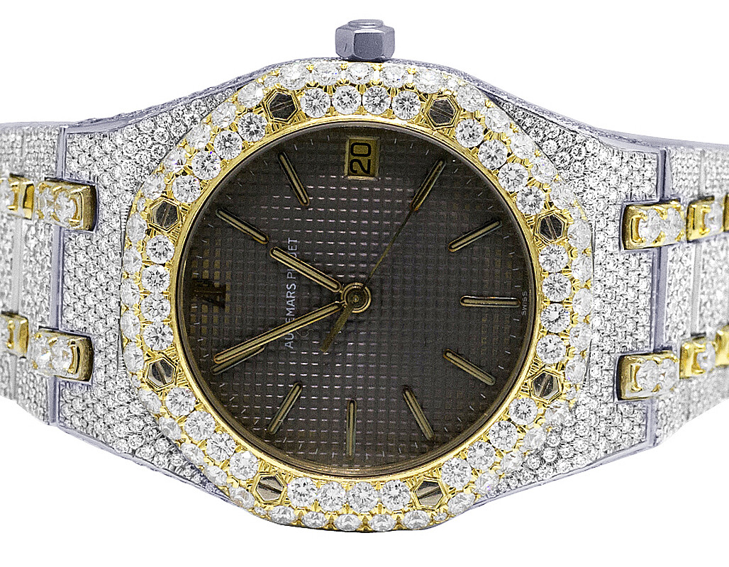Ladies Audemars Piguet Royal Oak 31MM 18K/Steel Gray Dial Diamond