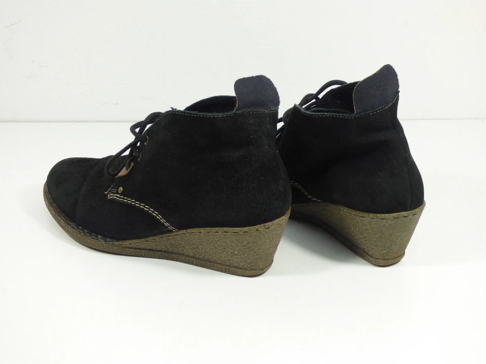 RIEKER Damen Leder Schuhe Gr 38 DE / Schwarz und Neuwertig  ( S 3411 ) - Bild 3 von 4