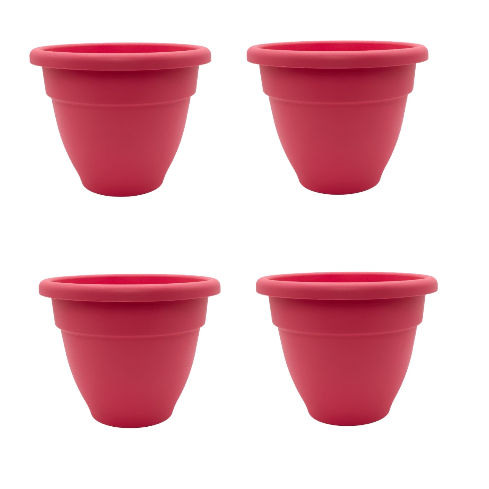 6 Inch Caribbean Planter - Lightweight Indoor Outdoor Plastic Plant Pot for H...