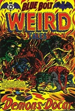 Blue Bolt Weird 119 Comic Book Cover Art Giclee Reproduction on Canvas