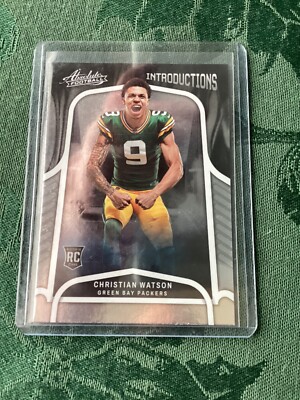 2022 Panini Absolute Christian Watson Introductions rookie RC card ...