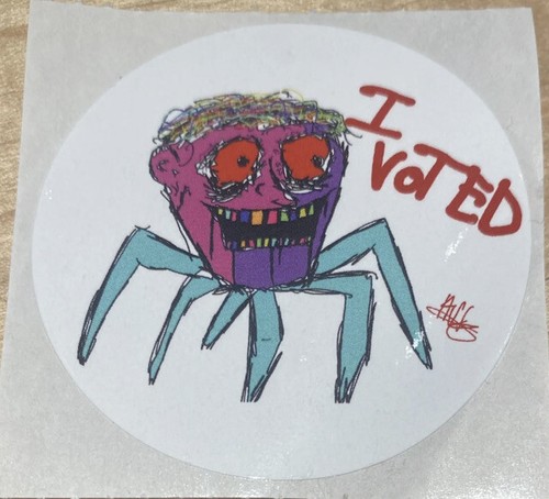 Viral 2022 Ulster County NY - I Voted Sticker - Spider Contest Winner - New