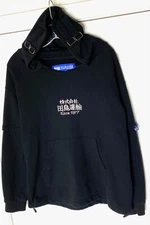 11 by BBS Dusk Boris Bidjan Saberi Cotton Terry Buckle Detail Hoodie Sweater M