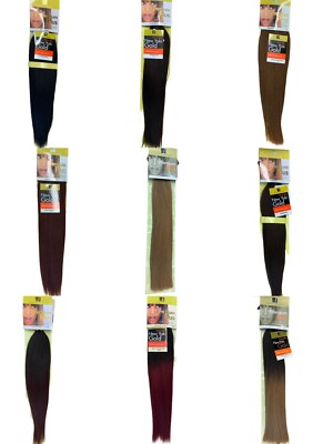 SENSATIONNEL Premium Plus Gerade 40.6cm 100% Menschenhaar Yaki Masse