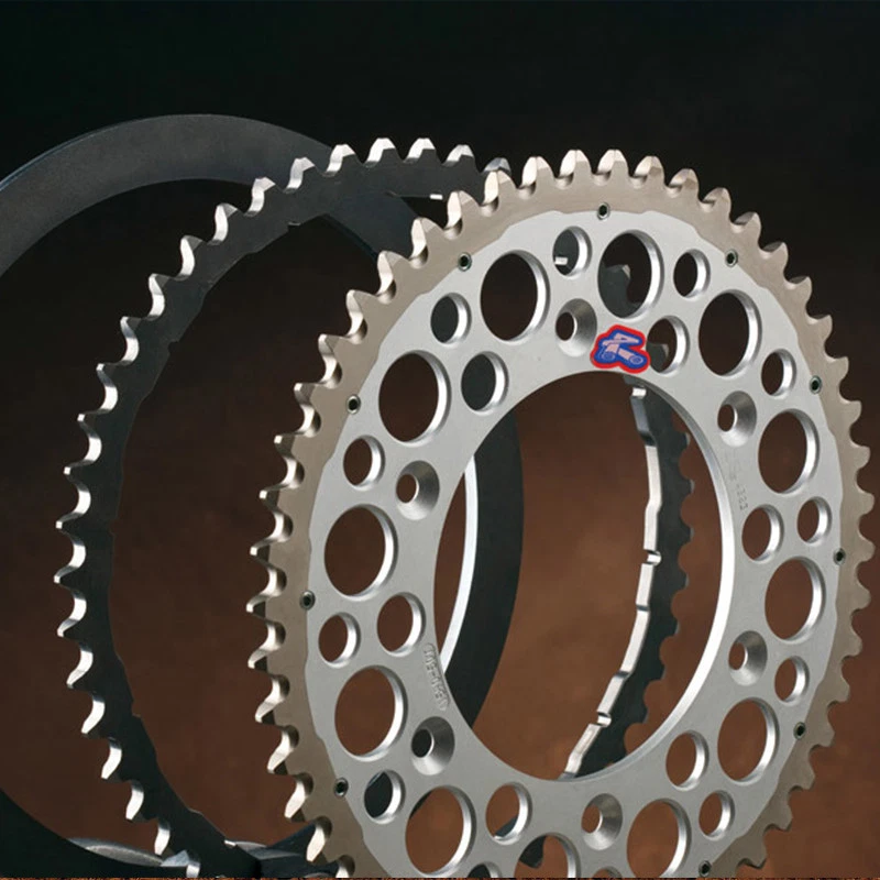 Piñón doble anillo Renthal KTM SX SXF EXC-F Husqvarna TC FE TE FC 50T naranja Foto 4 de 4