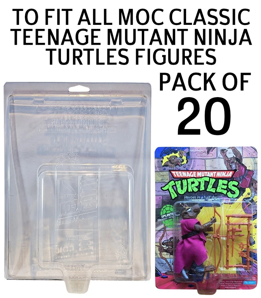 PHOENIX Special Edition 20 Pack of Protective Cases For MOC 88-90 TMNT Figures - AFTTMNT