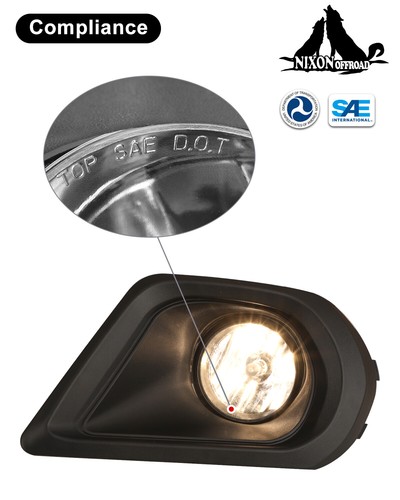For 2014 2015 2016 Subaru Forester Fog Lights Driving Bumper Lamps w/Wiring Kits - Picture 5 of 11