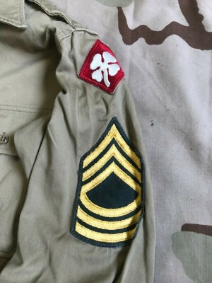 US ARMY SHIRT COTTON UNIFORM TWILL 8.2 OZ QM KHAKI SHADE 1 US ARMY SHIRT COTTON UNIFORM TWILL 8.2 OZ QM KHAKI SHADE 1