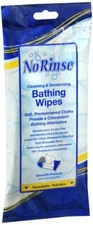 No Rinse Cleansing Bathing Wipes 8 Wash Cloth Wipes 1 Pack