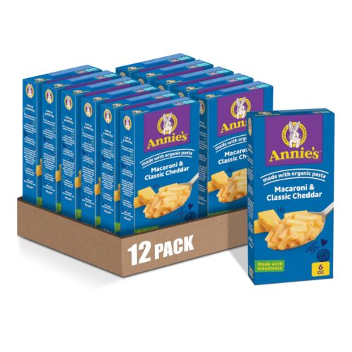 Annie's Macaroni and Classic Cheddar with Organic Pasta Made with Real Cheese...