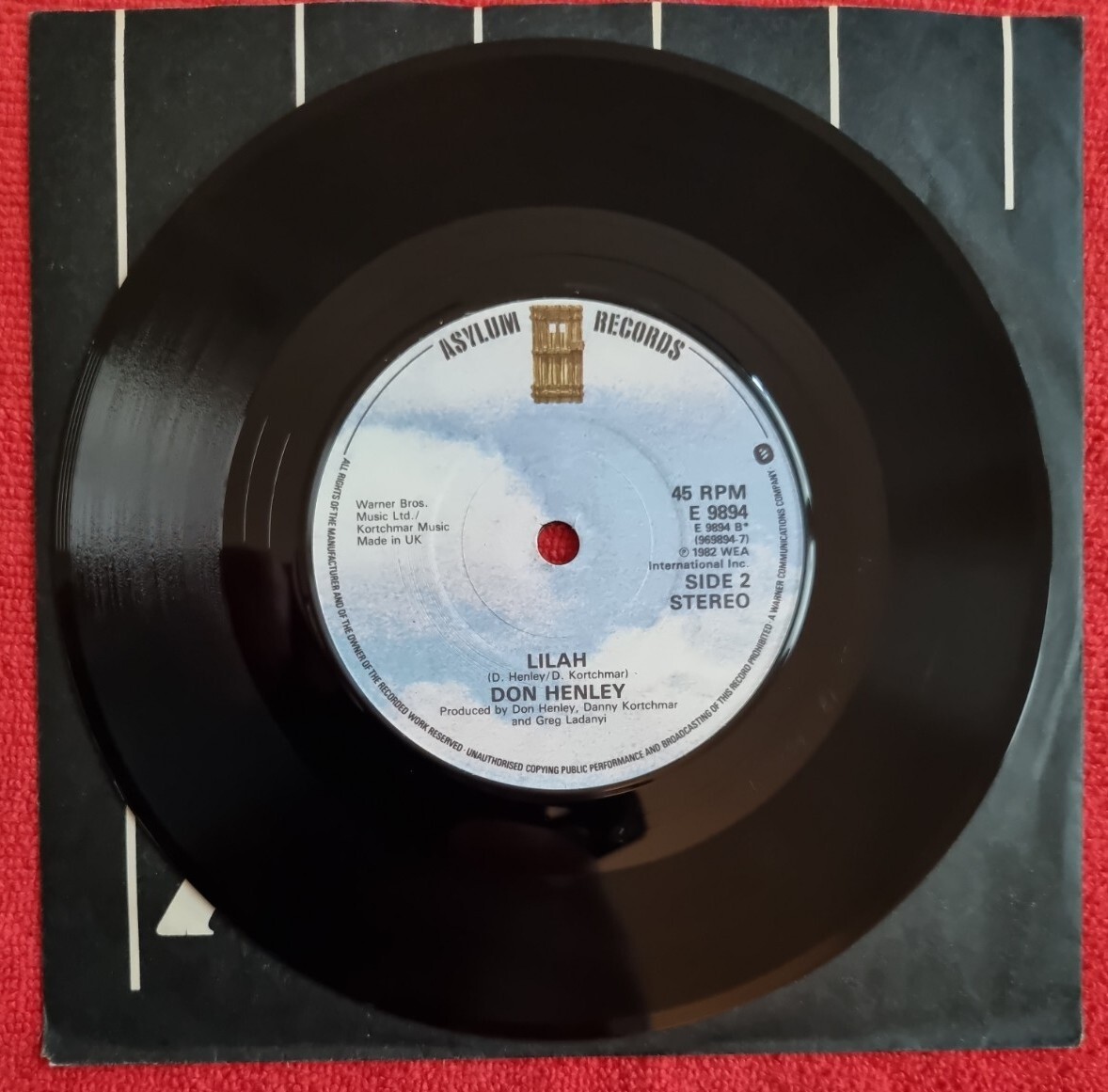 Don Henley Dirty Laundry Lilah EX 7 Vinyl Single 1982 Eagles don-henley-dirty-laundry-lilah-ex-7-vinyl-single-1982-eagles