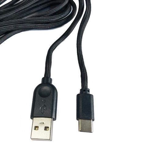 Usb-C Type-C Mouse Cable Line Soft Nylon Wire Line For Ninjutso Sora 1.8-2M - Picture 5 of 7