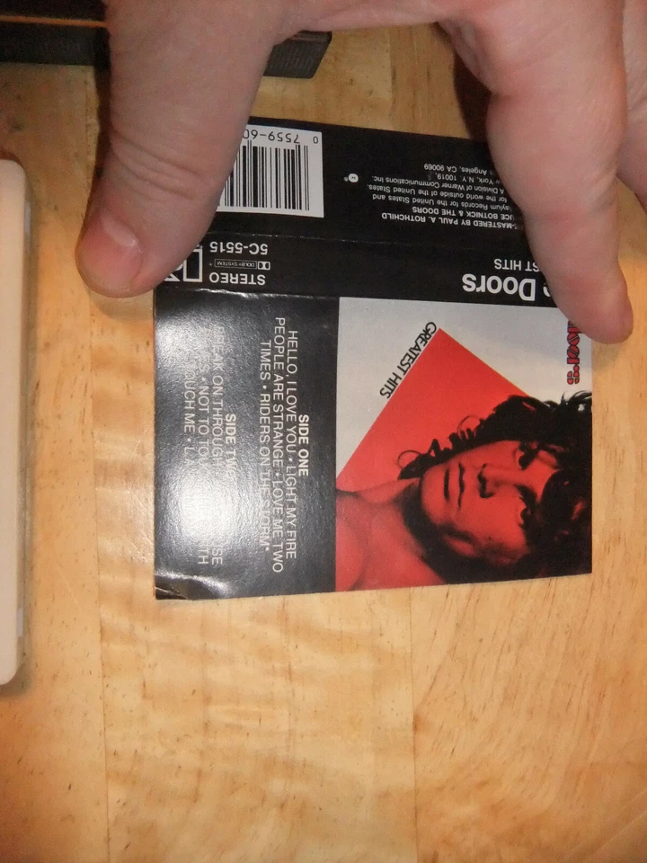 1980 THE DOORS CASSETTE TAPE - TESTED "GREATEST HITS" LIGHT MY FIRE TOUCH ME - Image 2 of 4
