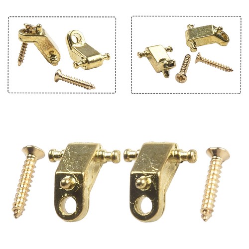 Guitar String Tree Retainer In Chrome/gold With Mounting Screws Instrument New - Picture 7 of 30